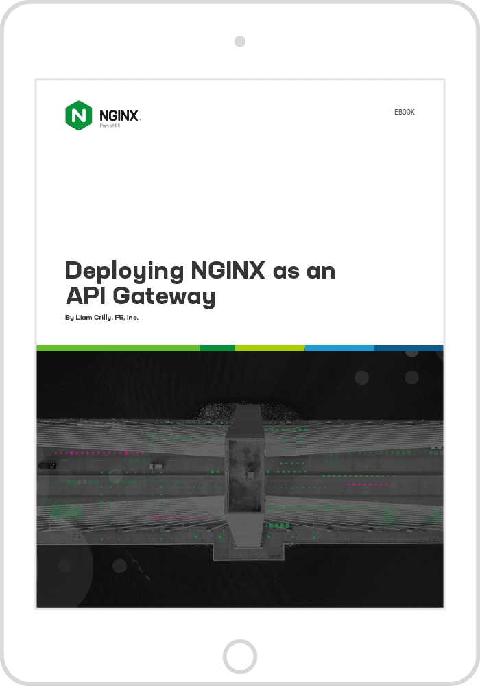 Deploying NGINX as an API Gateway eBook cover